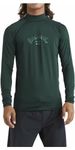 BILLABONG Mens Arch Wave UV50 Long Sleeve Rash Vest Top - Billiard - UV Sun Protection and SPF Properties