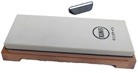 King Japanese Grit 1000/6000 Combination Sharpening Stone KW-65 and Naniwa QX-0010 Blade Angle Guide: Bundle - 2 Items