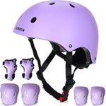 Kids Bike Helmet Toddler Helmet for 2-15 Years Old Boys Girls, Adjustable Kids Skateboard Helmet with Knee & Elbow Pads Wrist Guards Set for Cycling Scooter BMX Roller Skating