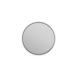 Brabantia - Mindset Bathroom Mirror - 5x Zoom for Precise View - Magnetic Holder - Removable Mirror - Wall-Mounted - Corrosion Resistant - Fixing Materials Included - Infinite Grey - ø 20.4 cm