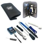 320º Hookah Shisha Essentials Travel Kit - Cleaning Brushes, Tongs, Hole Poker, Fork, Playing Cards - Nicotine Free