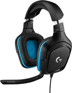Logitech G432 Wired Gaming Headset – Surround Sound, PC/Console