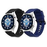 kwmobile Straps Compatible with HONOR Watch GS 3 Straps - 2x Replacement Silicone Watch Bands