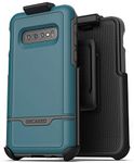 Encased Rebel Armor Belt Case for Samsung Galaxy S10 | Dual-Layer Military Grade Phone Cover | Heavy Duty Holster Clip (2019 Release) - Hawaiian Blue