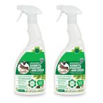 HOCHSTE® Grazers G1 Plant Protection Spray for Rabbits Deer & Pigeons, Calcium-Based Garden Spray for Ornamental & Edible Plants, Ready to Use & Concentrate, (750ml, 2 Pcs)