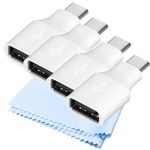 GreenMingle USB to USB C Adapter [4 Pcs] Type C Female to A Male Charger Cable Converter for Apple iWatch 8 7,MacBook,iPhone 12 13 14 15 Max Pro,Airpods,iPad 10 Air 4 5 Mini 6,CarPlay,S23 S24 A34