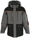 RefrigiWear Men's PolarForce Insulated Parka with Detachable Hood - Multi - Large