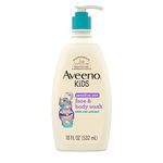 Aveeno Baby Kids Sensitive Skin Face & Body Wash With Oat Extract, Gently Washes Away Dirt & Germs Without Drying 532Ml