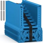 BEBOBLY RV Sewer Hose Support 20FT with Secure Rubber Band & Carry Strap, RV Sewer Hose Holder Adjust Height for Travel Trailers, RV, Campers | Avoiding Obstacles & Deep Cradles, Quick Setup/Collapse