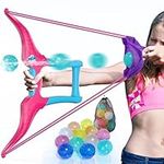 HYES Water Balloon Launcher Slingshot with 12 Reusable Water Balloons, 1 Storage Bag, Water Balloons Quick Fill for Kids Girls Teens Adults, Summer Gift Toys Games for Outdoor Fun, Pink