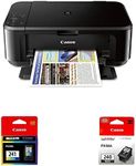 Canon Pixma MG3620 Wireless All-in-One Color Inkjet Printer with Mobile and Tablet Printing, Black & Canon CL-241 Color Ink & Canon PG-240 Black