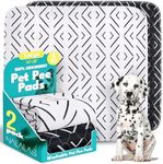 NALALAS Washable Pee Pads for Dogs - Reusable Puppy Pads, Waterproof Training Mats, Non-Slip Dog Bed Pads, 34"x36" Ultra Absorbent Whelping Pads