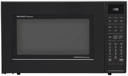 SHARP SMC1585KB Convection Countertop Microwave Oven with Removeable 15.4" Carousel Turntable, 1.5 Cubic Feet, 900 Watt, Sensor Cooking, Black