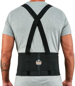 Ergodyne ProFlex 1650 Back Support Belt, 7.5" Elastic, Adjustable, Removeable Straps