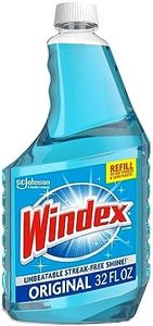 Windex Glass and Window Cleaner Spray Bottle, Bottle Made from 100% Recycled Plastic, Surface Cleaning Spray, Original Blue Scent, 32 Fl Oz