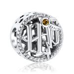 Doyafer 925 Sterling Silver H&P Charm Suitable For Women'S Bracelets, Holiday Birthday Gifts For Family And Friends