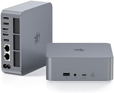 Beelink EQR6 Mini PC, AMD Ryzen 9 6900HX (8C/16T, up to 4.9GHz), 24GB DDR5 RAM 1TB PCle4.0 SSD, Mini Desktop Computer Support 4K@60Hz/Dual HDMI/WiFi6/BT5.2/Dual LAN/Office/Gaming