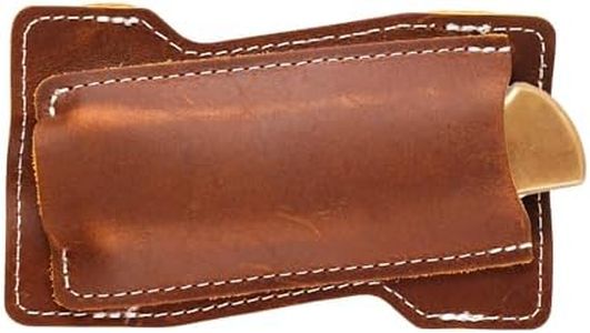 Leather Knife Sheath for Belt - Folding Knife Sheaths for Buck 110 112, Opinel Knife Holster Pocket Knife Sheath Knife Holder for Belt Vertical and Horizontal Knife Sheath for Belt, Brown