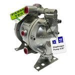 COSMOSTAR D0902 3/8" Double Diaphragm Transfer Pump, Aluminum Body,Teflon Ball, seat and Diaphragm