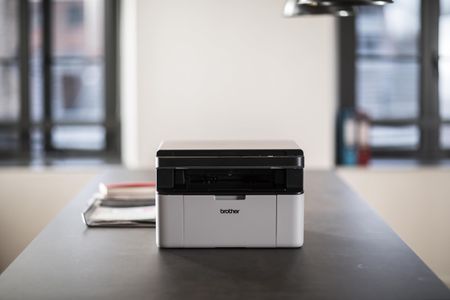 Brother DCP-1610W Mono Laser All-in-One Printer – Wireless, Compact A4, White