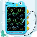 2024 Toddler Toys for 2 3 4 5 6 7 8 Year Old Boys Girls Gifts, 10 Inch LCD Kids Writing Tablet Toys Doodle Board, Crocodile Toys Drawing Pad for Kids 3 4 5 Year Old Boy Girl Birthday Gifts (Blue)