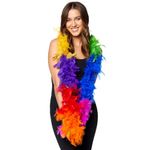 Feather Boa Deluxe - Rainbow