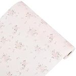 CREATCABIN Plastic Drawer Liners Shelf Cabinet Closet Cupboard Mat Roll Non-Adhesive Waterproof Non-Slip Moistureproof Kitchen Protector Lining for home 30x300cm Pink Rose