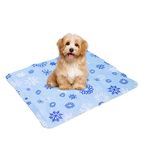 Qpets® Summer Dog Cooling Mat, Dog Bed Cat Bed Puppy Bed Pet Cool Gel Sleeping Pad Cooling Mat Soft Dog Cooling Bed for Dog & Cat Waterproof Cooling Mat (50*40CM)