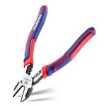 WORKPRO Diagonal Cutting Pliers with Wire Stripper, 200mm Heavy Duty Cr-V Wire Cutters, Multi-Function High Leverage Side Cutters Industrial Pliers