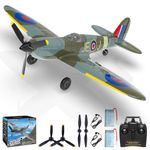 CKYSCHN Rc Plane 4 Channel, Volantexrc Spitfire V2 Rc Airplanes, Remote Control Planes For Beginners Adults With Xpilot Stabilization System, One Key Aerobatic, Ready To Fly, Multicolor