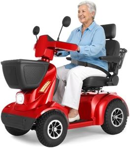 ATmobi Heavy Duty All-Terrain Mobility Scooter for Adults & Seniors - 1000W Peak Motor, 500 lbs Capacity, 48V 40Ah Battery, 32 Miles, 14" Off-Road Tires, Full Suspension, 15 MPH, Bluetooth Speaker