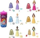 Disney Princess Toys, Royal Color Reveal Doll with 6 Unboxing Surprises, Party Series with Celebration Accessories, Inspired by Disney Movies