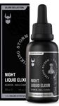 The Beard Struggle Night Liquid Elixir Beard Oil - Silver Collection - Viking Storm - Softens, Moisturizing, & Healthier Beard Growth - Vegan-Friendly Beard Growth Oil (30 ml)