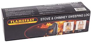 Flamefast Stove & Chimney Sweeping Log Helps to Remove Creosote, Soot and Tar Deposits (1 x Log)