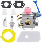 FitBest Carburetor Kit for Husqvarna 128C 128L 128LD 128R 128RJ 128CD 128LDX Trimmer 545081848 C1Q-W40A Carb