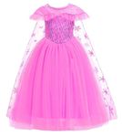 My Lil Princess Girls' Pink Frozen Elsa Gown_28_7-8 Years