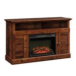 Sauder 422993 Barrister Lane Media Fireplace Entertainment Center, Accommodates up to a 60" TV Weighing 70 lbs Less, Curado Cherry Finish