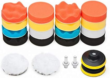 Car Foam Drill Polishing Pad Kit 22 PCS, 3 Inch Buffing Pads