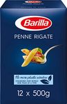 Barilla Pasta, Premium Penne Pasta 6kg, Authentic Italian Quality, Pasta Bulk Pack of 12 x 500g