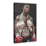 Mike Tyson Posters Boxing Picture 11 Canvas Poster Bedroom Decor Sports Landscape Office Room Decor Gift Frame:12x18inch(30x45cm)