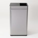 Kuber Industries Sliding Big Sensor Dustbin | Touchless Trash Can | Smart Dustbin for Bedroom-Office-Living Room | Automatic Garbage Can | HN-ZH-S-42L | Silver