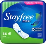 Stayfree Maxi Pads for Women, Super