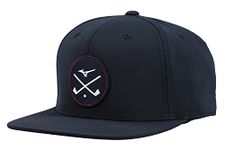 Mizuno Unisex Crossed Clubs Snapback Hat Navy