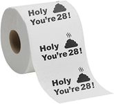 28th Birthday Toilet Paper Decorations For Women Men With Birthday Sticker - Joke Novelty Gag Gift - Toilet Paper Birthday Funny Present