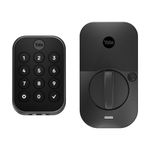 Yale Assure Lock 2 Deadbolt, Black Suede Key-Free Smart Entry Door Lock with Bluetooth Connected Keypad for Code Entry (No Wi-Fi), YRD430-BLE-BSP