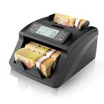 Aneken Money Counter Machine, Value Counting, UV/MG/MT/IR/DD Counterfeit Detection, 3.7" LCD Display Cash Counting Machine, CAD Bill Counter,1200 Bills/min, Black