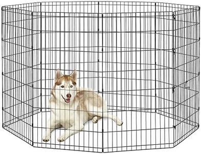 New World Pet Products B558-48 Foldable Exercise Pet Playpen, Black, X-Large/24" x 48"