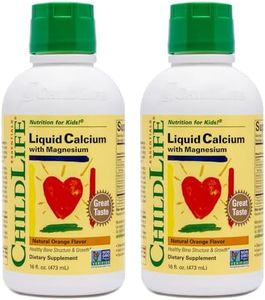 ChildLife Essentials Liquid Calcium Supplement for Kids - Baby Calcium with Magnesium, Zinc, and Vitamin D3 - Orange Flavor, 16 fl oz (2 Pack)