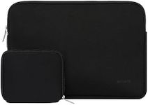 MOSISO Laptop Sleeve Compatible with MacBook Air 11, 11.6-12.3 inch Acer Chromebook R11/HP Stream/Samsung/ASUS/Surface Pro 9/8/7/6/X/5/4/3, Neoprene Bag with Small Case, Black