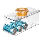 InterDesign Soda Can Holder for Refrigerator, Kitchen Cabinet, Pantry, Clear